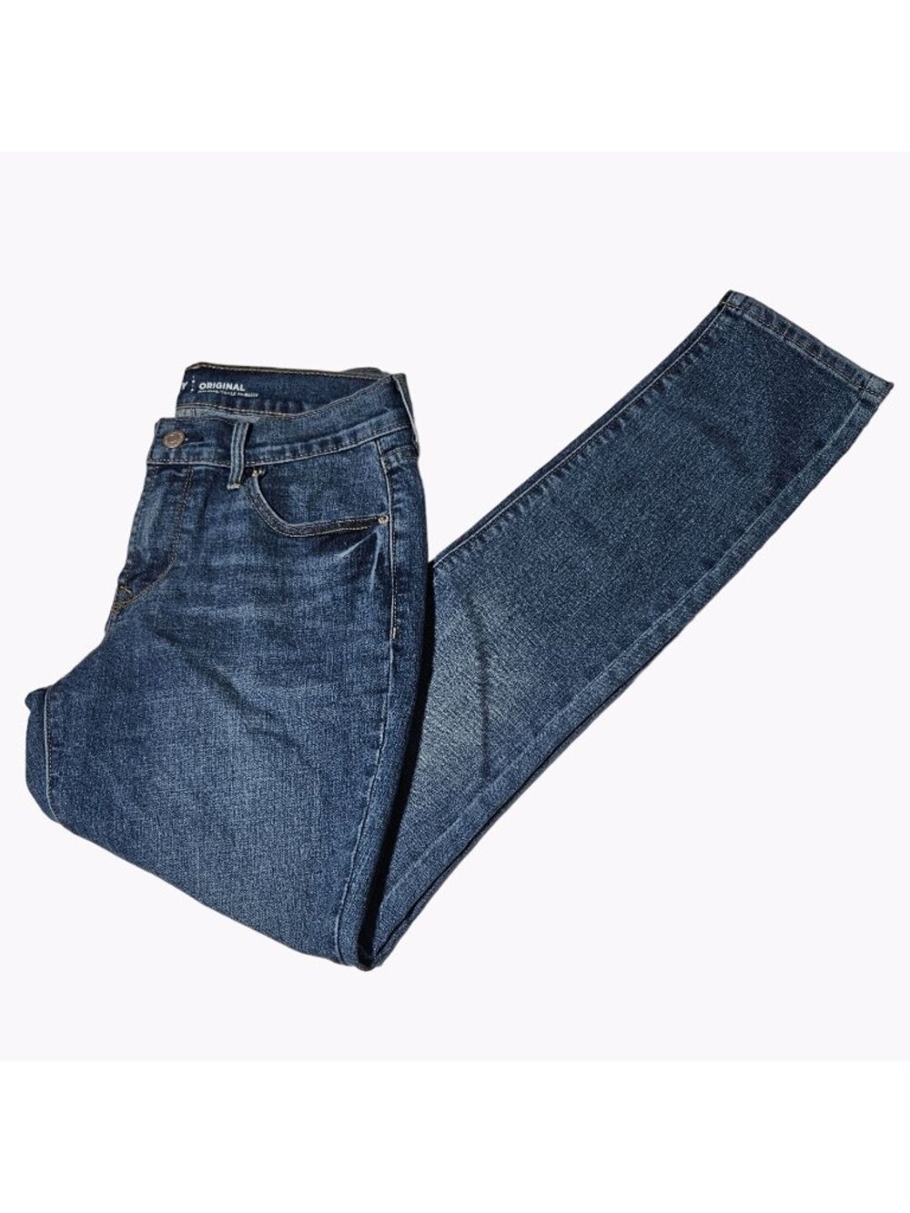 Old Navy Mid Rise Jeans Womens Size 4 Straight Leg Medium Wash Denim Pants
